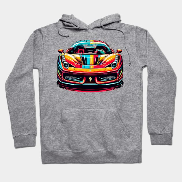 Ferrari 458 Hoodie by Vehicles-Art